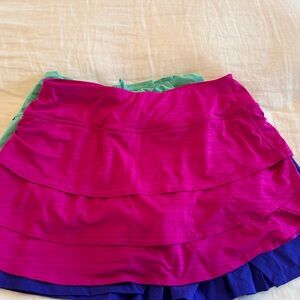 Lot of 3 Athleta work out skirts